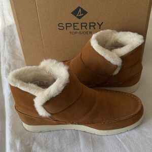Sperry Women's Mocsider  Bootie Tan Winter Boots
